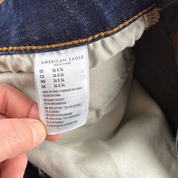 American Eagle Next Level Flex Slim Straight Jeans – Men’s 34x33 - Picture 5 of 11